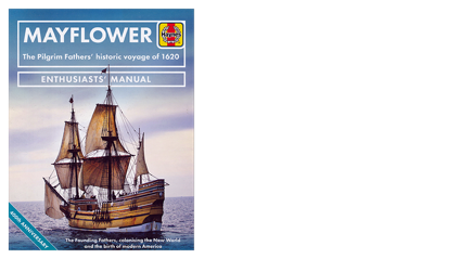 Photograph of Haynes Mayflower Manual and caption by Jonathan Falconer